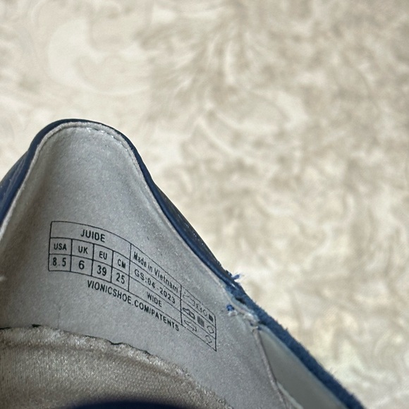 Vionic Navy Wedge Shoes - Picture 7 of 8